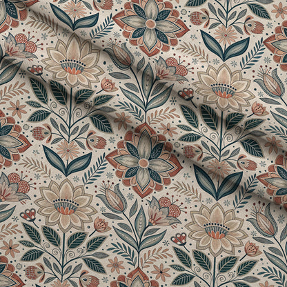 Nordic Bloom Pattern 5 Minky Fabric