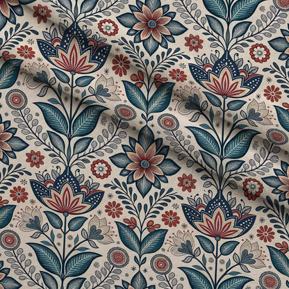 Nordic Bloom Pattern 6 Minky Fabric