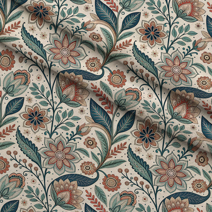 Nordic Bloom Pattern 7 Minky Fabric