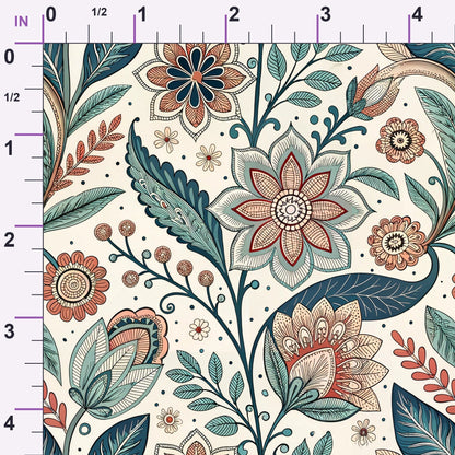 Nordic Bloom Pattern 7 Minky Fabric