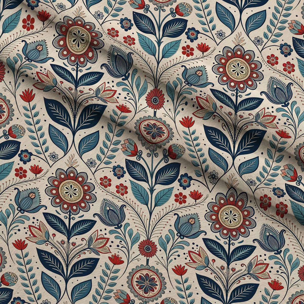 Nordic Bloom Pattern 9 Minky Fabric