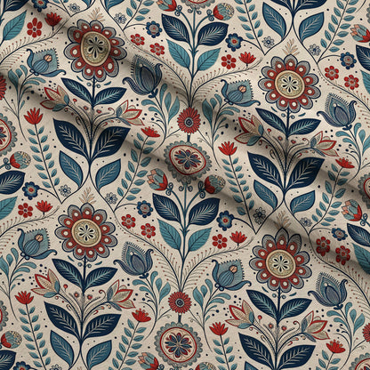 Nordic Bloom Pattern 9 Minky Fabric