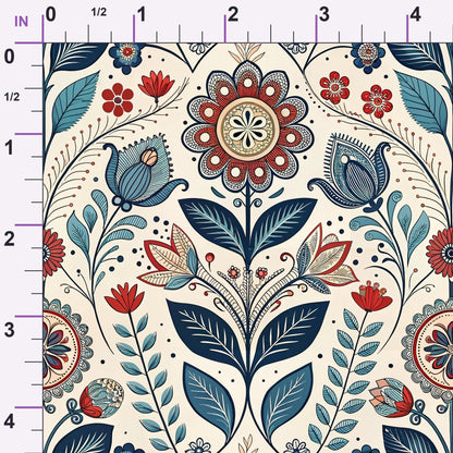 Nordic Bloom Pattern 9 Minky Fabric