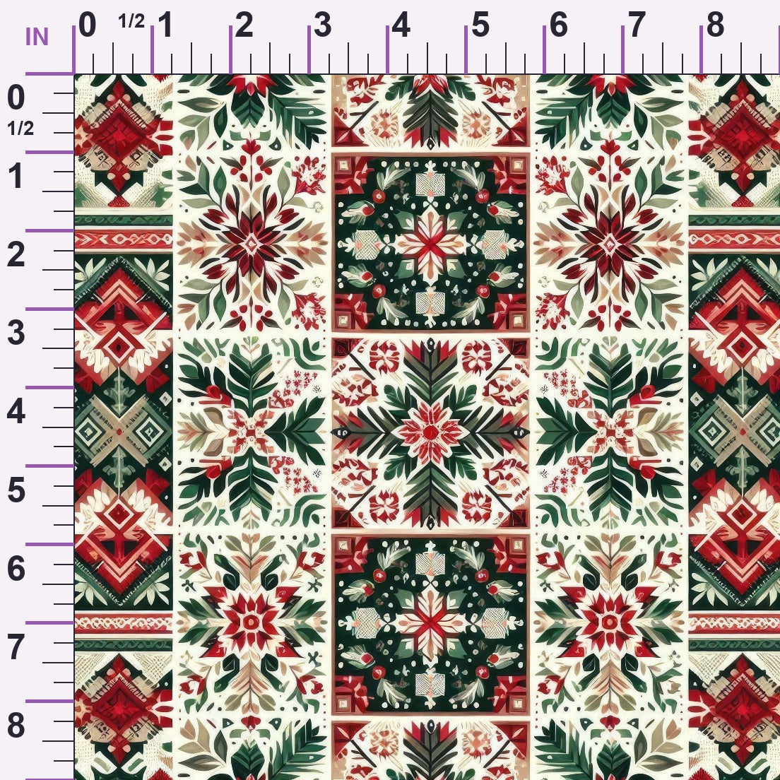 Nordic Noel Pattern 1 Minky Fabric