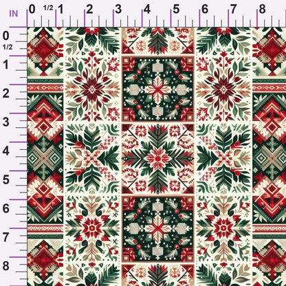 Nordic Noel Pattern 1 Minky Fabric