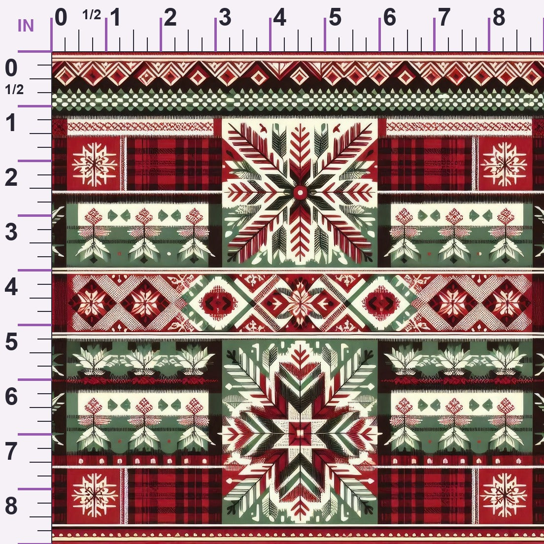 Nordic Noel Pattern 3 Minky Fabric