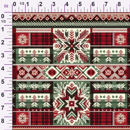 Nordic Noel Pattern 3 Minky Fabric
