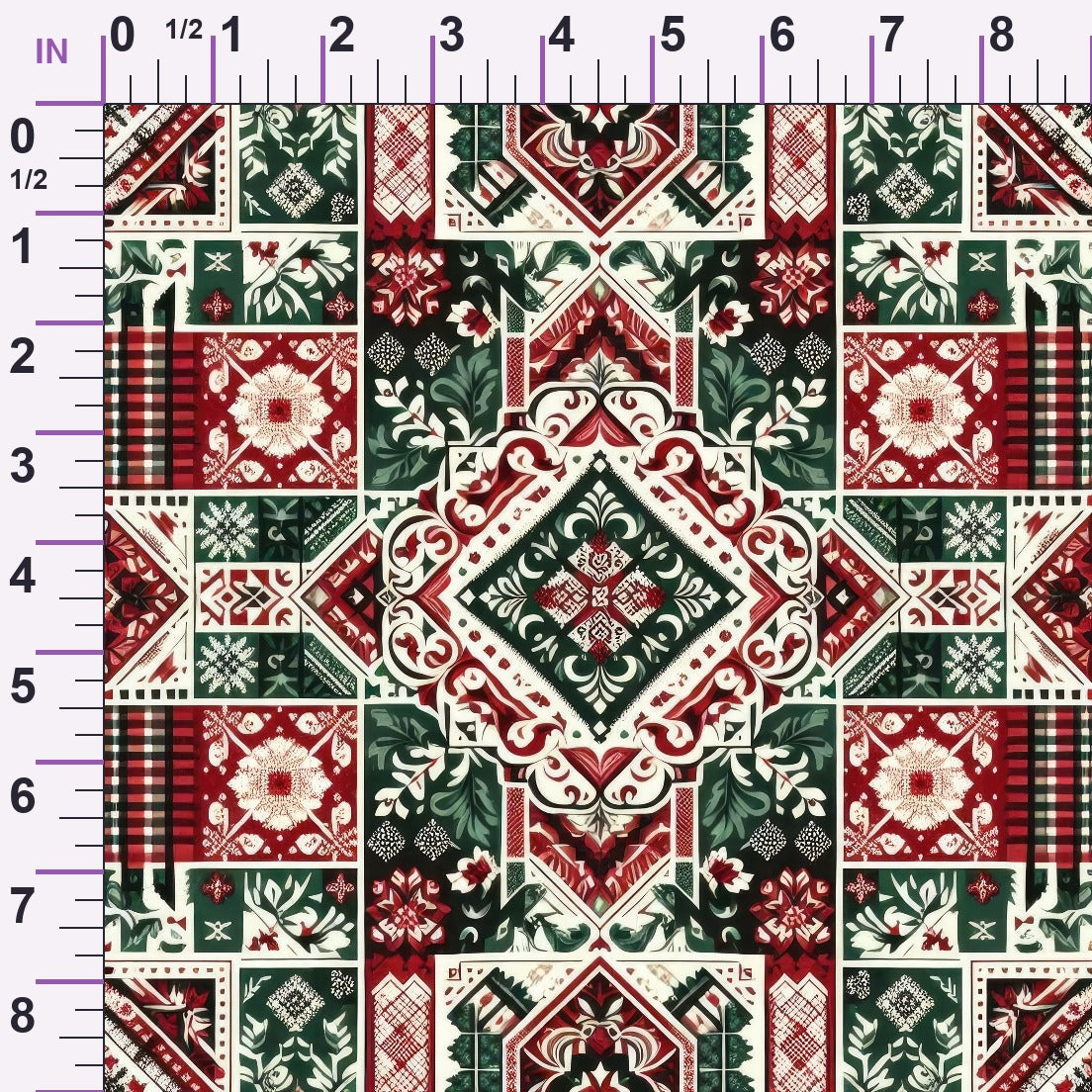 Nordic Noel Pattern 4 Minky Fabric