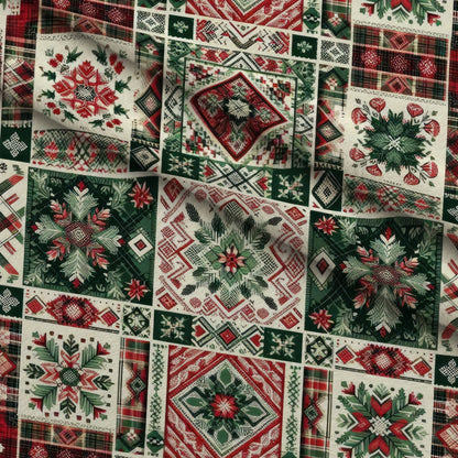 Nordic Noel Pattern 7 Minky Fabric