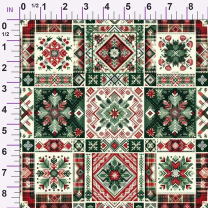Nordic Noel Pattern 7 Minky Fabric