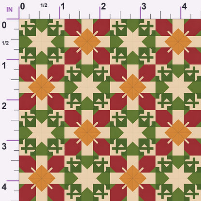 Nordic Reindeer Knit Pattern 10 Minky Fabric