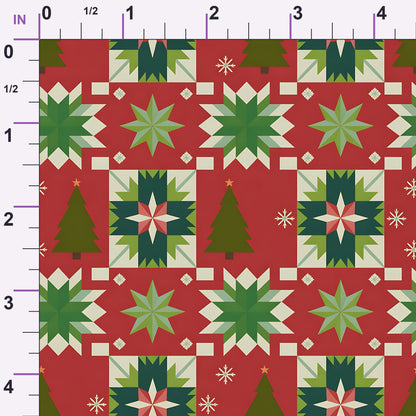 Nordic Reindeer Knit Pattern 12 Minky Fabric