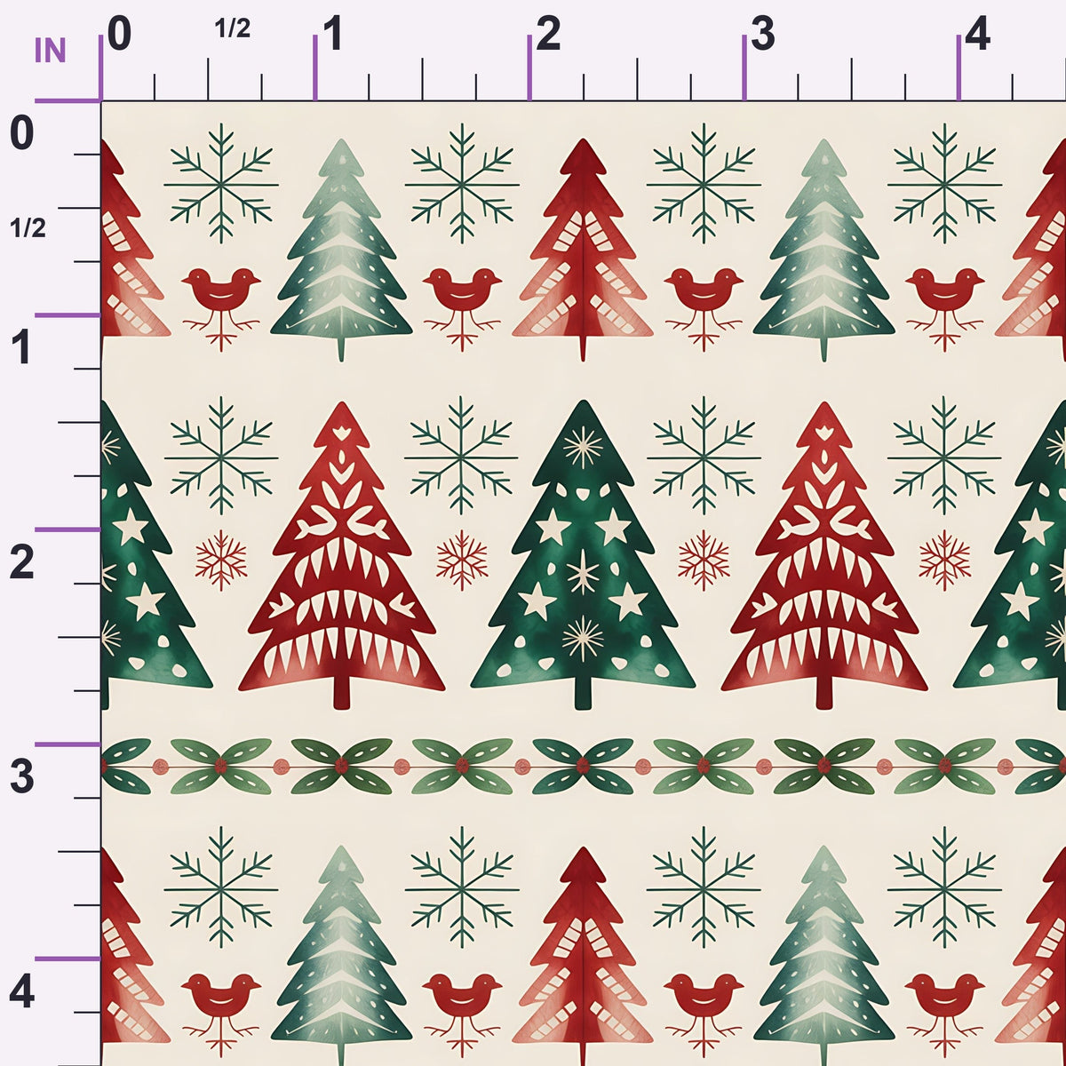 Nordic Reindeer Knit Pattern 16 Minky Fabric