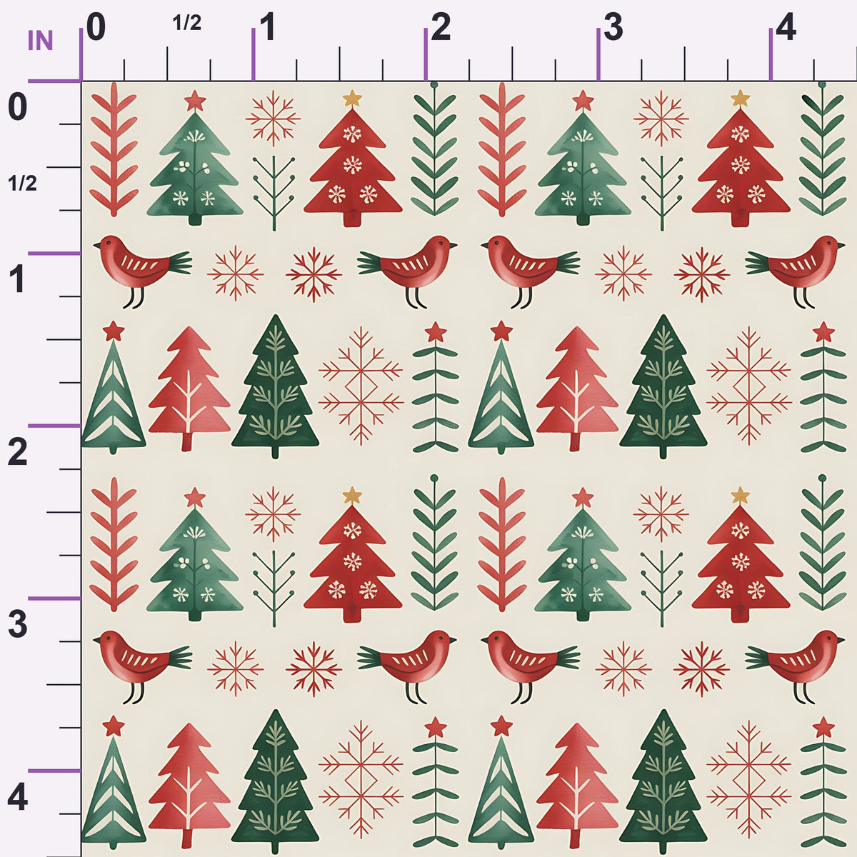 Nordic Reindeer Knit Pattern 18 Minky Fabric