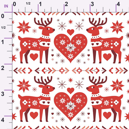 Nordic Reindeer Knit Pattern 19 Minky Fabric