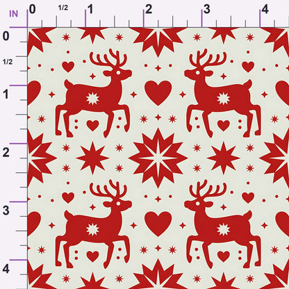 Nordic Reindeer Knit Pattern 2 Minky Fabric
