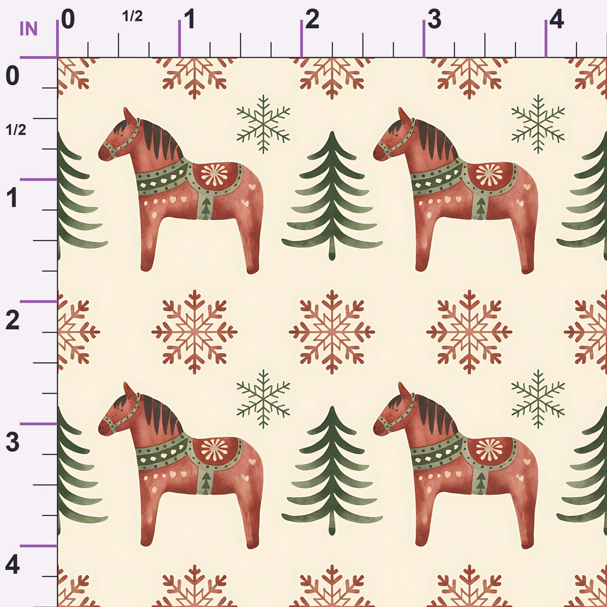 Nordic Reindeer Knit Pattern 4 Minky Fabric