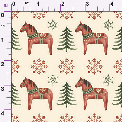 Nordic Reindeer Knit Pattern 4 Minky Fabric