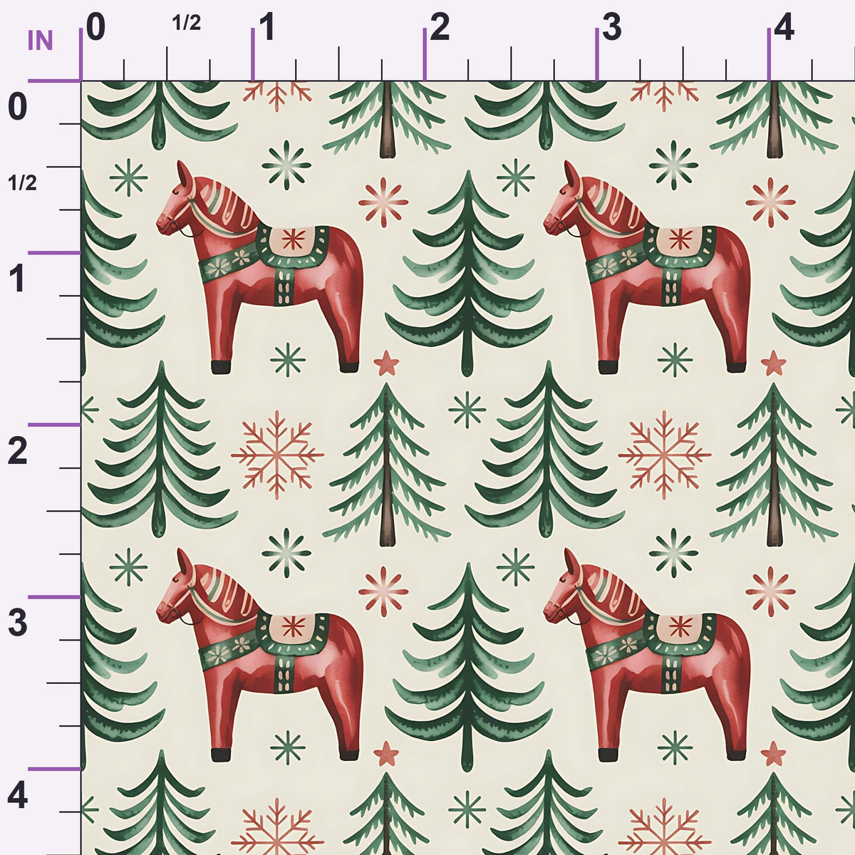 Nordic Reindeer Knit Pattern 6 Minky Fabric