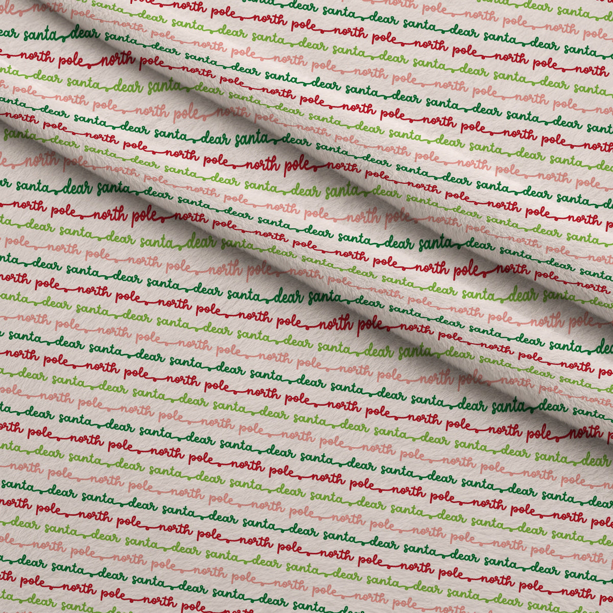 North Pole Post Pattern 1 Minky Fabric