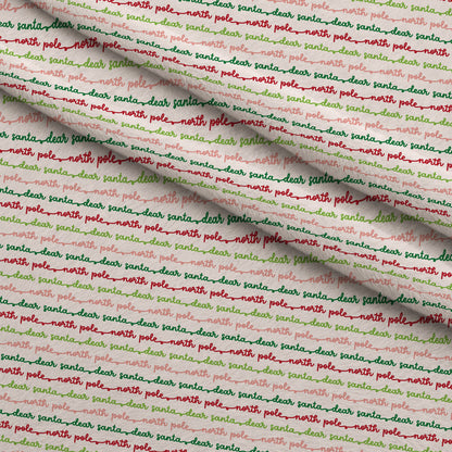 North Pole Post Pattern 1 Minky Fabric