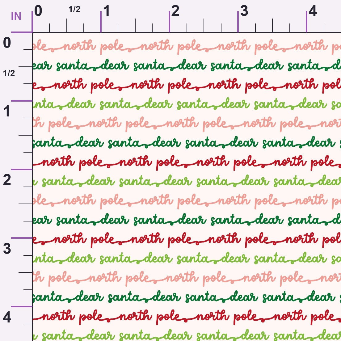 North Pole Post Pattern 1 Minky Fabric