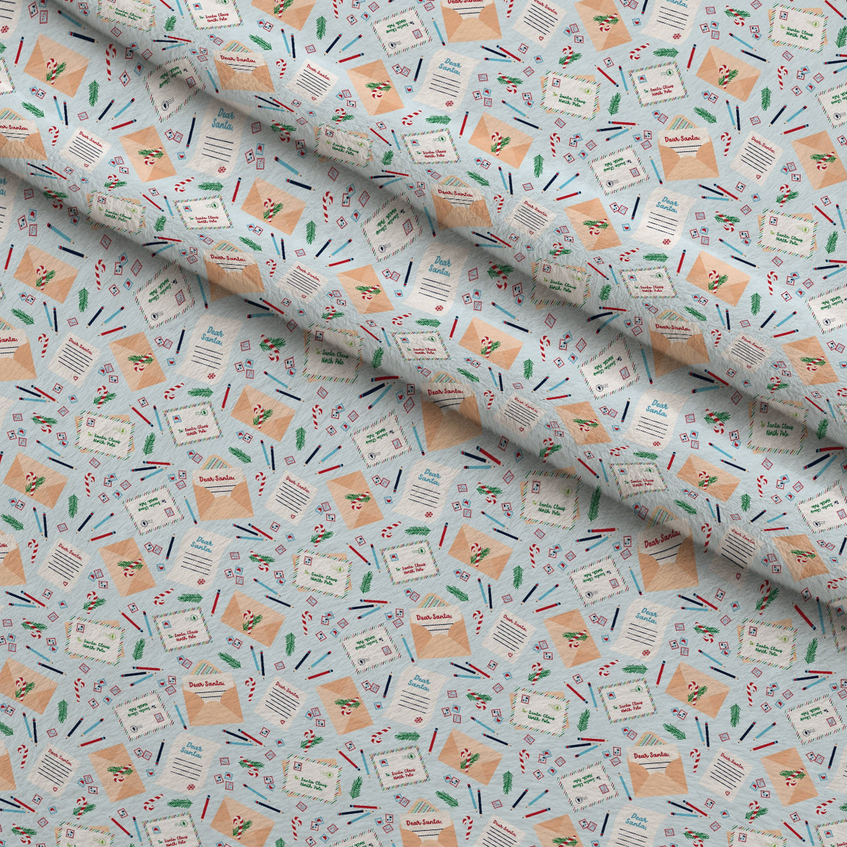 North Pole Post Pattern 11 Minky Fabric