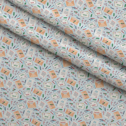 North Pole Post Pattern 11 Minky Fabric
