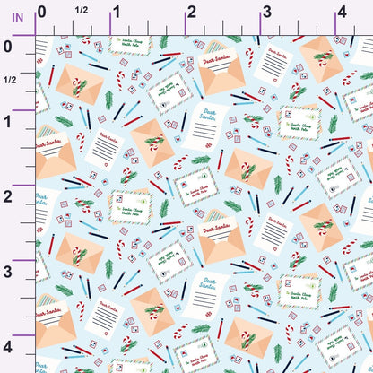 North Pole Post Pattern 11 Minky Fabric