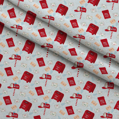 North Pole Post Pattern 12 Minky Fabric