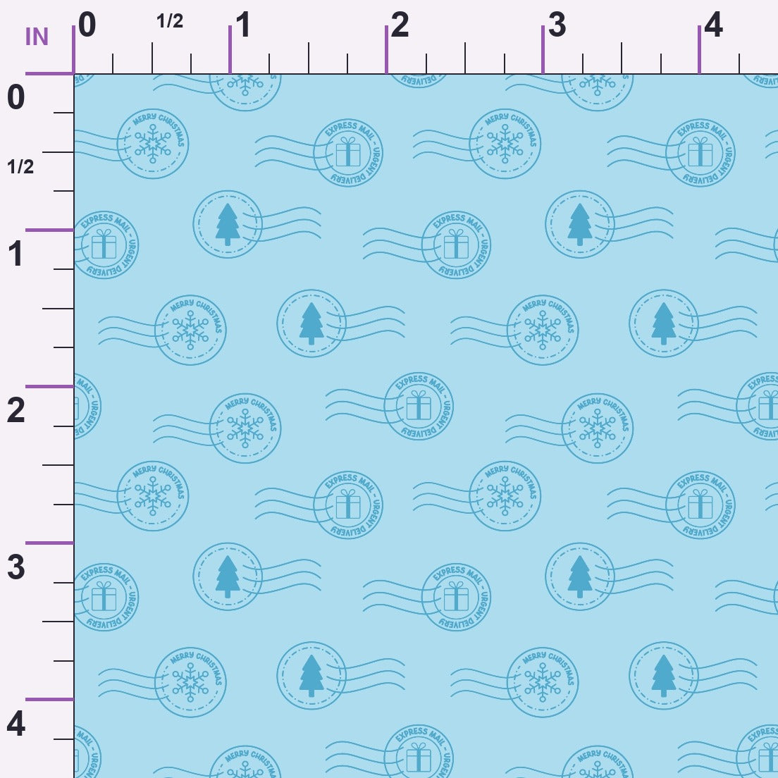North Pole Post Pattern 14 Minky Fabric