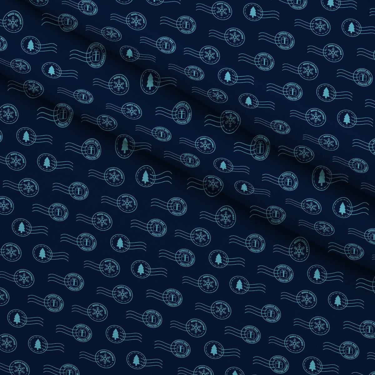 North Pole Post Pattern 15 Minky Fabric