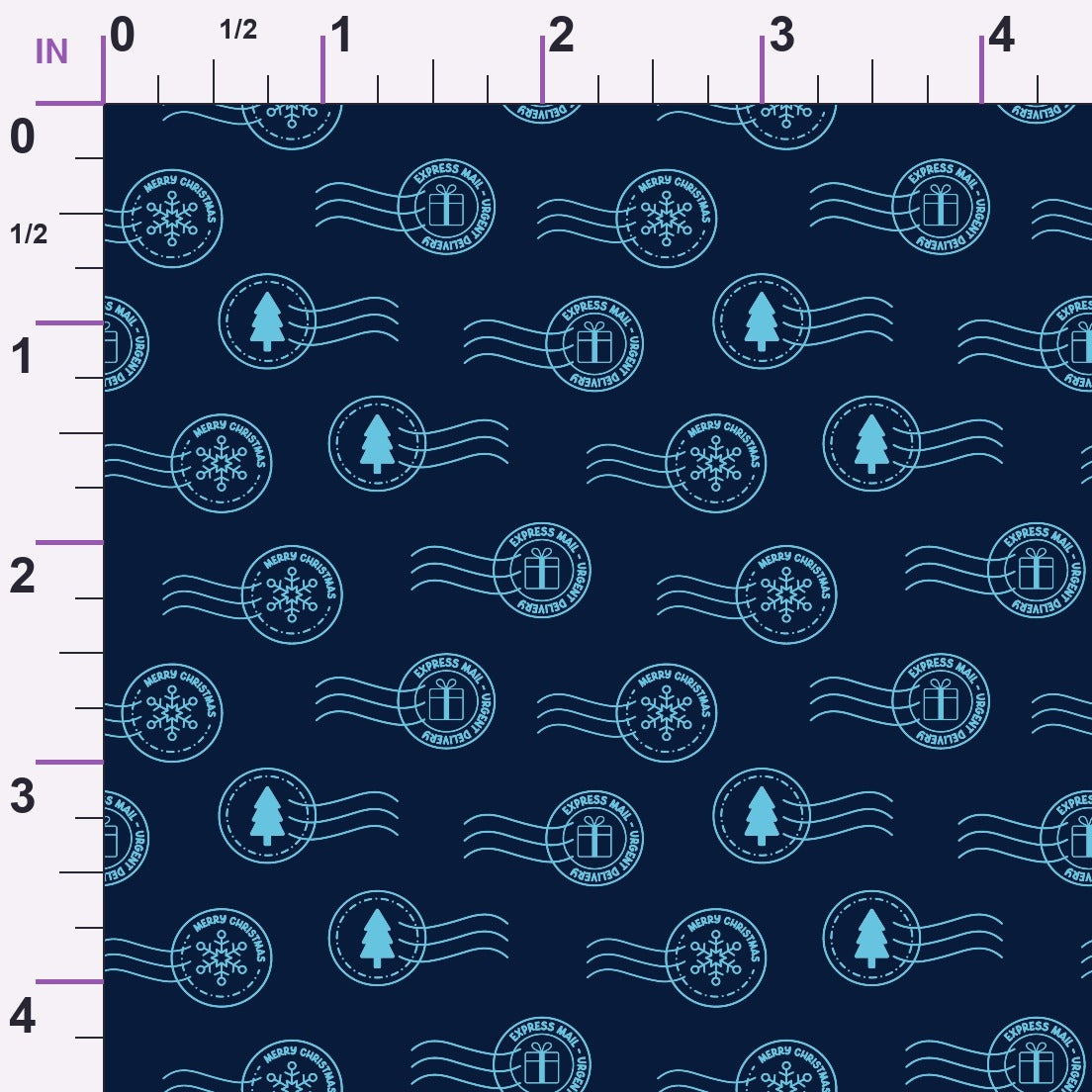 North Pole Post Pattern 15 Minky Fabric
