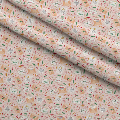 North Pole Post Pattern 3 Minky Fabric