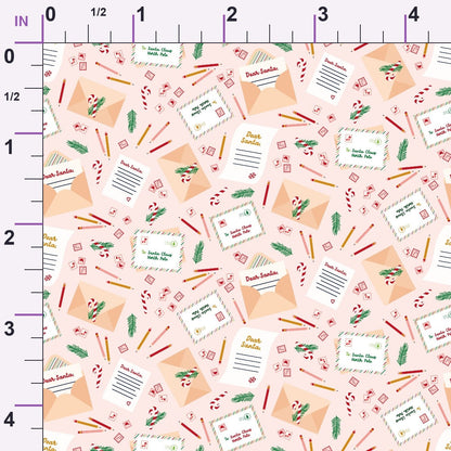 North Pole Post Pattern 3 Minky Fabric