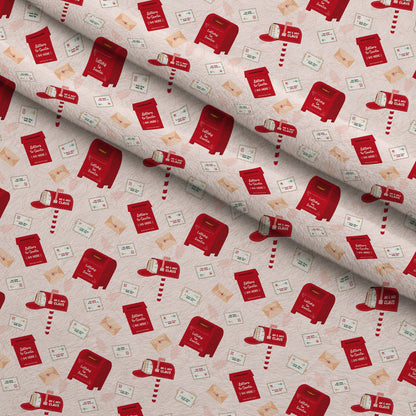 North Pole Post Pattern 4 Minky Fabric