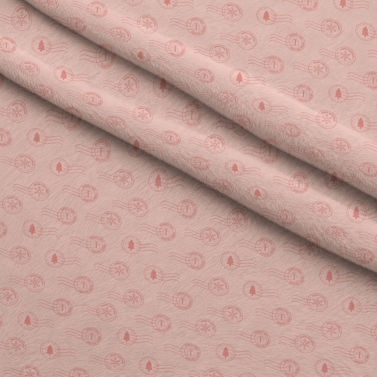 North Pole Post Pattern 6 Minky Fabric