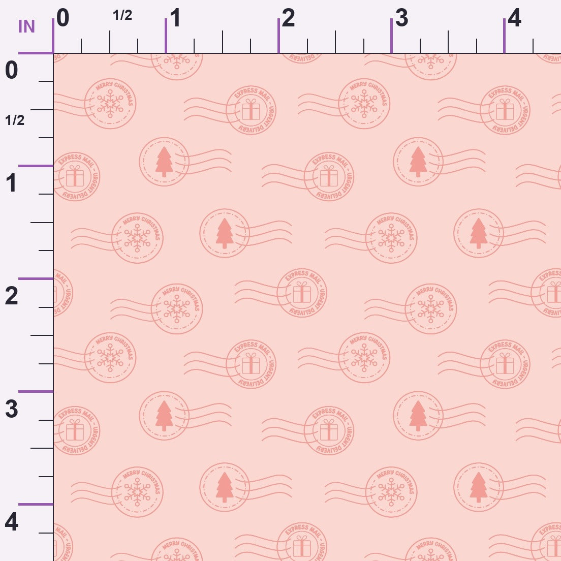 North Pole Post Pattern 6 Minky Fabric
