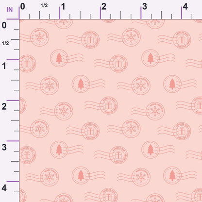 North Pole Post Pattern 6 Minky Fabric