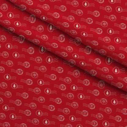 North Pole Post Pattern 7 Minky Fabric