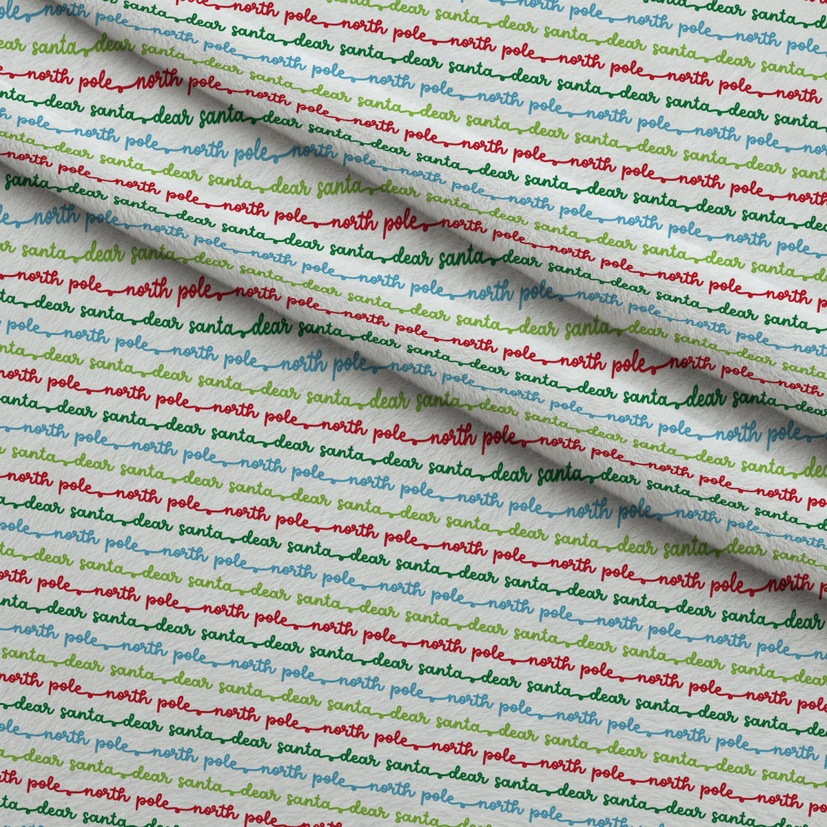 North Pole Post Pattern 8 Minky Fabric