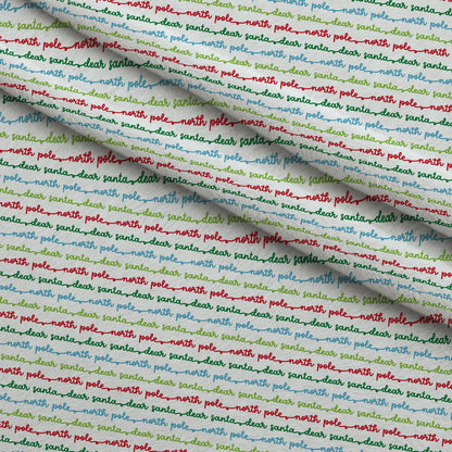 North Pole Post Pattern 8 Minky Fabric