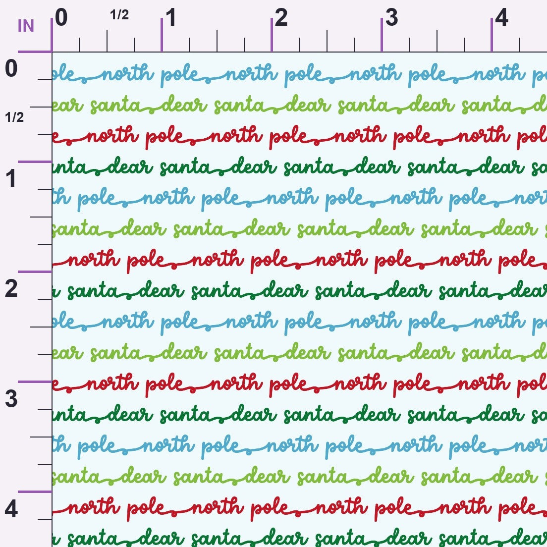 North Pole Post Pattern 8 Minky Fabric