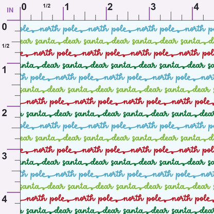 North Pole Post Pattern 8 Minky Fabric