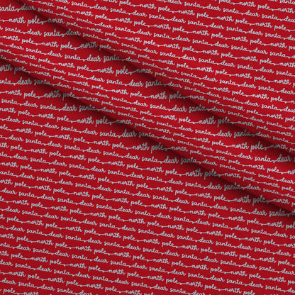 North Pole Post Pattern 9 Minky Fabric