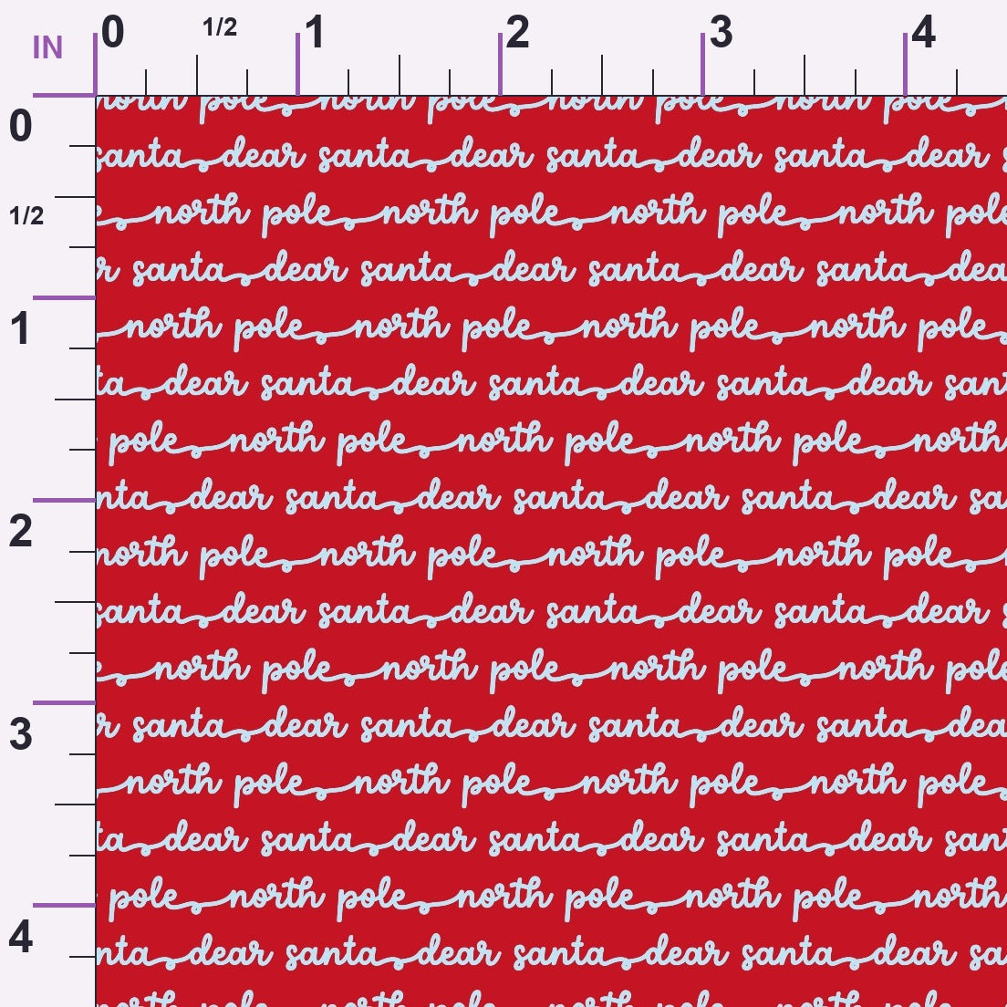 North Pole Post Pattern 9 Minky Fabric