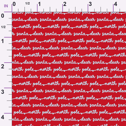 North Pole Post Pattern 9 Minky Fabric