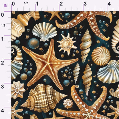 Ocean Jewels Pattern 1 Minky Fabric
