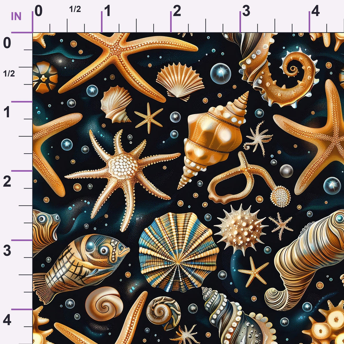 Ocean Jewels Pattern 10 Minky Fabric