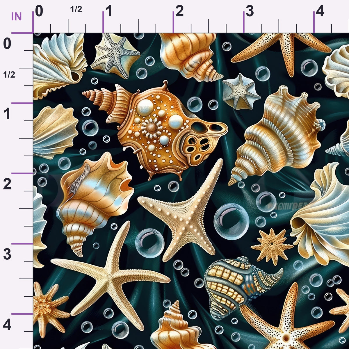 Ocean Jewels Pattern 11 Minky Fabric
